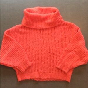 Pilcro Anthropologie Coral Chunky Knit Zamora Cowl Neck Sweater XXS